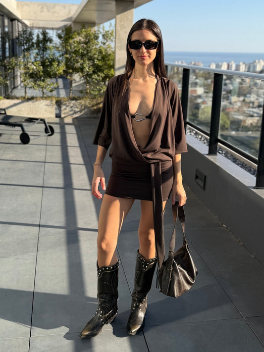 Vestido Atenea Choco